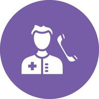 Medical Service on Call Vector Icon