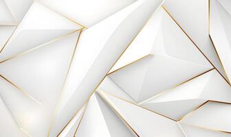 Abstract white luxury background with golden lines for banner template, luxury voucher, prestigious gift certificate. photo