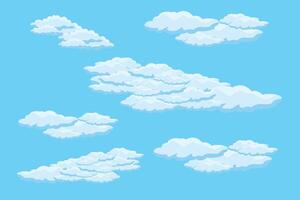 Cloud sky scene background vector simple cloud illustration template design