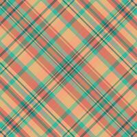 Tartan plaid pattern with texture and summer color. vector