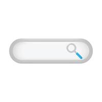 3d search bar icon vector design element