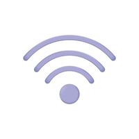 wireless signal network icon 3d wifi vector