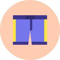 Underwear Flat Circle Icon vector