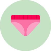 Underwear Flat Circle Icon vector