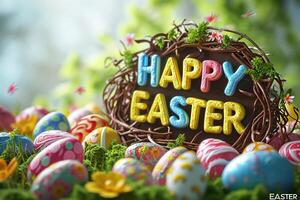 AI generated happy easter - wallpaper - wallpaper - wallpaper - wallpaper - wallpaper - wallpaper - wallpaper - wallpaper photo