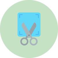 Screenshot Flat Circle Icon vector