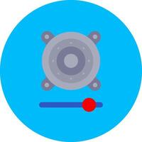 Speaker Flat Circle Icon vector