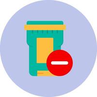 Delete Flat Circle Icon vector