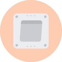 Swtich Flat Circle Icon vector
