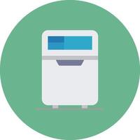 Fridge Flat Circle Icon vector