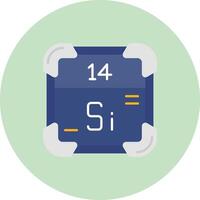 SilFlat Circle Icon Flat Circle Icon vector