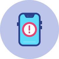 Error Flat Circle Icon vector