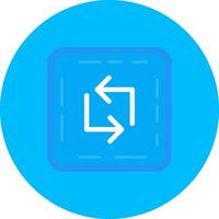 Loop Flat Circle Icon vector