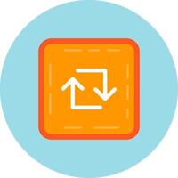 Loop Flat Circle Icon vector