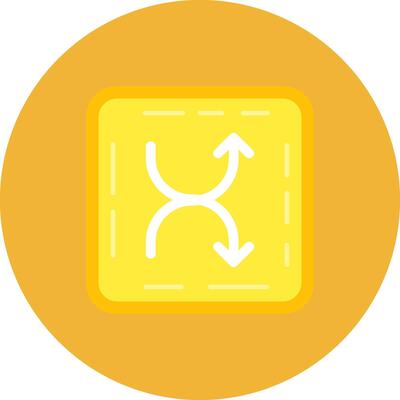 Shuffle Flat Circle Icon