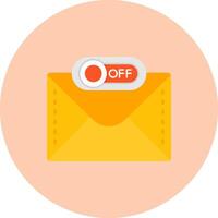 Off Flat Circle Icon vector