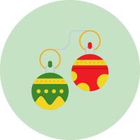 Jingle bell Flat Circle Icon vector