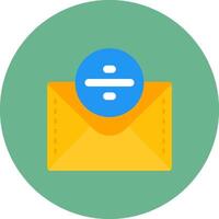 Divide Flat Circle Icon vector