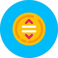 Drag Flat Circle Icon vector
