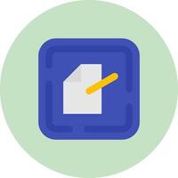 Edit file Flat Circle Icon vector