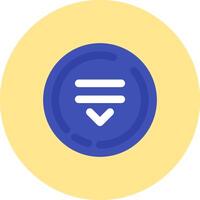 Drop Flat Circle Icon vector