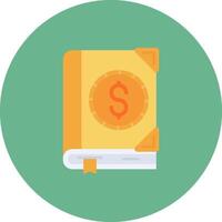 Currency Flat Circle Icon vector