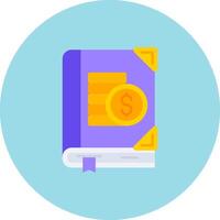 Budgeting Flat Circle Icon vector