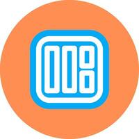 Layout Flat Circle Icon vector