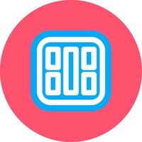Layout Flat Circle Icon vector