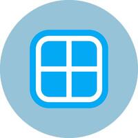 Layout Flat Circle Icon vector