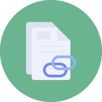 Link Flat Circle Icon vector