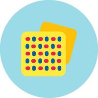 Pattern Flat Circle Icon vector