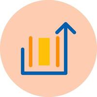 Deploy object Flat Circle Icon vector