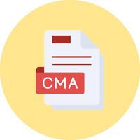 Cma Flat Circle Icon vector