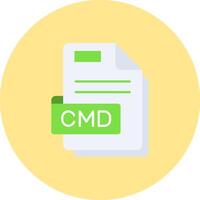Cmd Flat Circle Icon vector