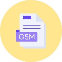 Gsm Flat Circle Icon vector