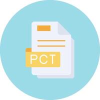 Pct Flat Circle Icon vector