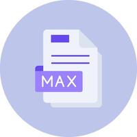 Max Flat Circle Icon vector