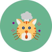 Exploding Flat Circle Icon vector