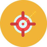 Target Flat Circle Icon vector