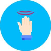 Drag Window Flat Circle Icon vector