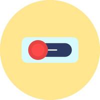Switch Flat Circle Icon vector