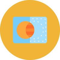 Opacity Flat Circle Icon vector