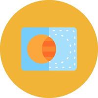 Opacity Flat Circle Icon vector