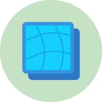 Warp Flat Circle Icon vector