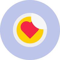 Sticker Flat Circle Icon vector