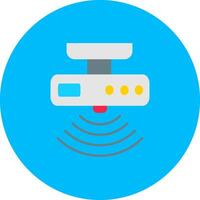 Motion sensor Flat Circle Icon vector