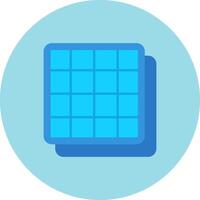 Grid Flat Circle Icon vector