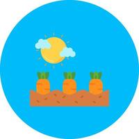 Carrots Flat Circle Icon vector