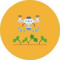 Drone Flat Circle Icon vector